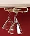 11 inch Stemware Rack Brass Plate