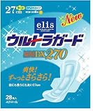 エリス ウルトラガード 昼用DX270 (特に多い日の昼用) 羽つき 28枚入