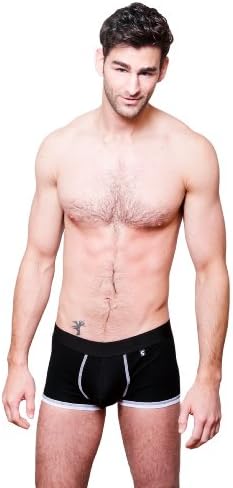 Chris Salvatore Men's Boxer Briefs - Athletic Cut (Small, Black)