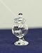 Dollhouse Miniature Glass Pedestal Candy Jar with Lid