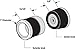 Slide-Co 191215 Shower Door Pull Handles, Chrome Set