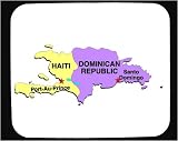 Mouse Pad with map, haiti, vector