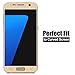 Samsung Galaxy S7 Screen Protector [Full Screen Coverage],[2- PACK] WINWONBRA - 0.26mm ThicknessBubble Free Galaxy S7 Tempered Glass Screen Protector [NOT For S7 Edge][GOLD]