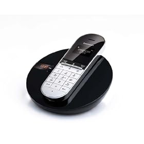 Sagemcom D77V Single DECT Cordless Telephone with Answering Machine - Black