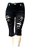 Jack David Ling Womens Plus Size Stretch Capri Twill Denim Jeans