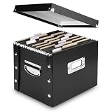 Office Products : IdeaStream Snap N Store File Box, Letter, Fiberboard/Steel/Chrome, 12-1/4 x 10 x 9-1/4, BLK