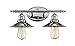 Trans Globe Lighting 20512 PC Griswald Indoor Polished Chrome Industrial Vanity Bar, 16"