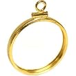 14K Yellow Gold Coin Bezel Frame for $5 1909-Up USA