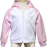 Bella Baby Two-Tone Fleece Raglan Hooded Sweatshirt. 110