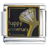 Happy Anniversary Ring Wedding Italian Charms 41KxnpIxR4L. SL160 Happy Anniversary Ring Wedding Italian Charms