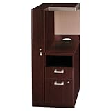 Bush Furniture Quantum Left Storage Tower, Harvest Cherry