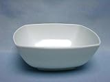 Melamine Square Noodle Bowl 17cm White