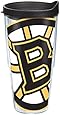 Tervis 1105381 "NHL Boston Bruins Colos" Tumbler with Black Lid, 24 oz, Clear