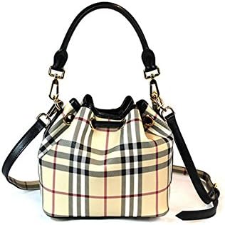 JJ Fashion 2016 Genuine Leather Bucket Style Tote Women Shoulder Bags Black