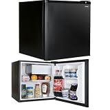 Haier HCR17B Refrigerator/Freezer, 1.7-Feet Cubic, Black