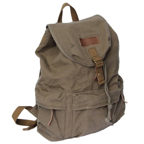 Koolertron For Sony Canon Nikon Olympus Have Special Position For Notebook Computer Laptop Canvas Vintage DSLR SLR Camera Shoulder Case Backpack Rucksack Bag With Waterproof Rain Cover