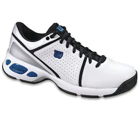 Wilson Tour Contender Mens Tennis Shoe - White Black Blue by Wilson