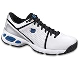 Wilson Tour Contender Wide Mens Tennis Shoe   White/Black/Blue