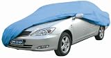 GSI Superior Quality Three Layer Car Cover- Extra-Large Size, Fits Vehicles From 16'9" to 19' - 100% Polypropylene UV Treated - Blue