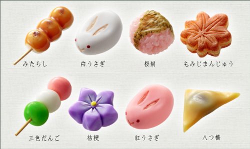 和菓子箸置き白兔子 日本甜白兔子筷子架 摩西