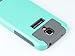 ULAK Galaxy S4 Case, S4 Case - 2in1 Hybrid Rubber Matte Slim Hard Case Cover for Samsung Galaxy S4 IV i9500 (Mint/Gray)