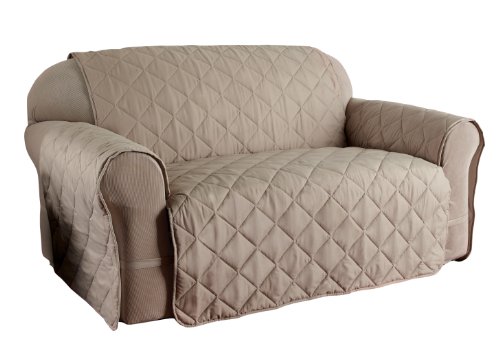 Innovative Textile Solutions Microfiber Ultimate Solid Furniture Protector Sofa, Natural
