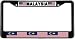Malaysia Malaysian Flag Black License Plate Frame Metal Holder