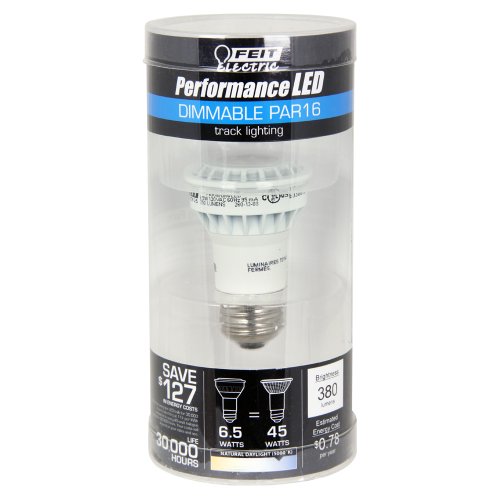 Feit PAR16/DM/5K/LED PAR16 Dimmable Performance LED, 5000K, 45W Equivalent