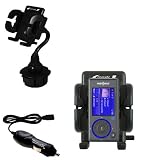 Insignia NS-4V17r Car Cup Holder with Car Charger - Uses Gomadic TipExchange
