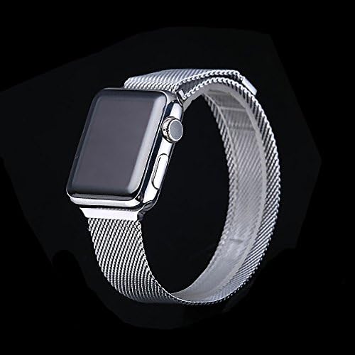 Apple Watch Milanese Mesh Band with Magnetic Clasp Metal Loop Strap 42mm By Sykla