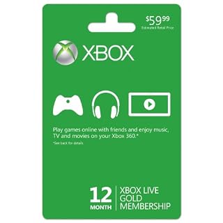 Xbox LIVE 12 Month Gold Membership Card