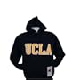 Navy Blue Champion UCLA Bruins Hooded Sweatshirt with Michigan Yellow and White Stiched Lettering