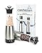 Salt and Pepper Grinder Set - 9 Inches Tall Brushed Stainless Steel with Clear Acrylic Body - Adjustable Ceramic Grinding Mechanism