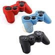 Red Black & Blue Silicone Skin Case Combo for PS3 Controller