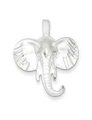 Sterling Silver Elephant Head Charm