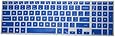 PcProfessional Blue Ultra Thin Silicone Gel Keyboard Cover for Dell Inspiron 15 5000 series 15.6" Laptop with Application Kit (Please Compare Keyboard Layout and Model)