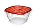 Rubbermaid TakeAlongs Food Storage Container, Square, Deep, Set of 5, 5.2cup 42oz