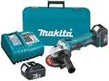 Makita BGA452 18-Volt LXT Cordless 4-1/2" Cut-Off/Angle Grinder Kit with 2 Batteries