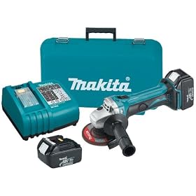 Buy Makita BGA452 18-Volt LXT Cordless 4-1 2 Cut-Off Angle Grinder Kit with 2... by Makita now!
