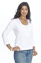 Emma-Jane 3/4 Length Sleeve Nursing Top - White - Size: 14/16 (L)