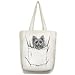 Yorkie in False Pocket Yorkshire Terrier Dog Art Open Top Tote Bag