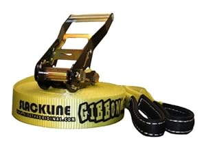 Gibbon Slacklines Classic Slackline, Yellow, 15 Meters
