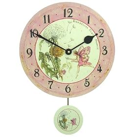 Dandelion Fairy Pendulum Wall Clock