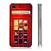 niceEshop(TM) Red Retro London Telephone Booth Pattern Snap On Hard Back Case Cover for iPhone4 4G 4S +Screen Protector