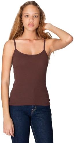 American Apparel Rib Spaghetti Tank Top