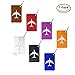 Hibate Metal Luggage Tags Suitcase Bag Labels Baggage Accessories- Set of 7