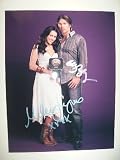 MILEY CYRUS & BILLY RAY CYRUS SIGNED PHOTO HANAH MONTANA