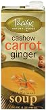 Pacific Natural Foods Soup, Cashew Carrot Ginger, 32-Ounce Cartons (Pack of 12)