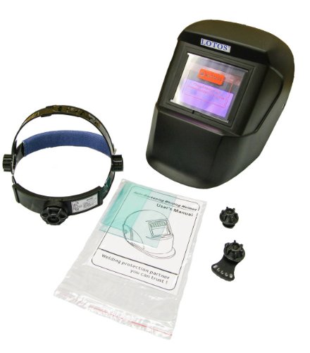 Lotos LTSWH500 Solar Powered Auto darkening Tig MIG Stick Plasma Cutter Welding Helmet with extra 1 lens On Sale
