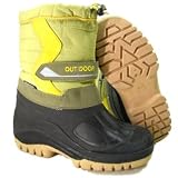 Womens Lime Green Winter Warm Waterproof Ladies Comfort Rain Snow Boots